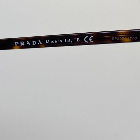 PRADA Sunglasses 0PR 09VS Tortoiseshell Havana Plastic Round Sunglasses NIB - Picture 5 of 11